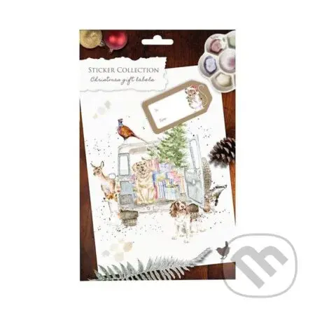 Samolepky Wrendale Designs (Vánoční visačky 60 ks)