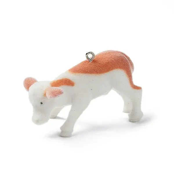 Flocky Opaque Resin  Pendants