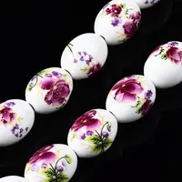 Handmade Porcelain Ceramic Beads Strands