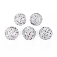Transparent Handmade Blown Glass Globe Beads
