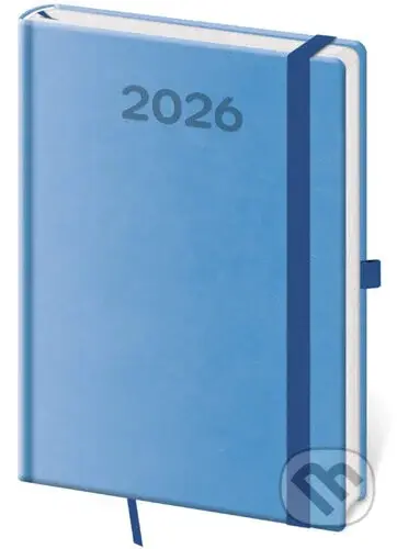 Týdenní diář 2026 A5 Print Pop světle modrý
