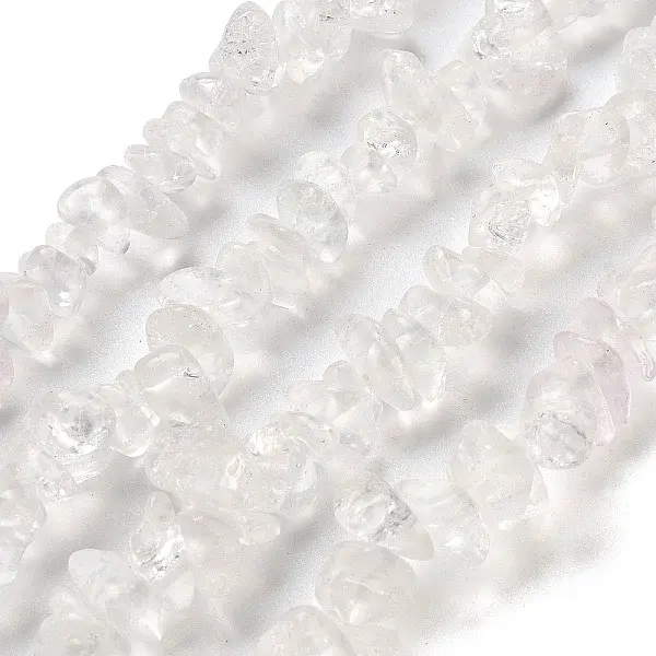 Transparent Crackle Glass Beads Strands