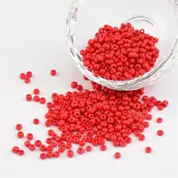 8/0 Opaque Colours Round Glass Seed Beads