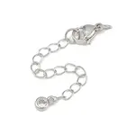 Brass Micro Pave Cubic Zirconia Ends with Chain