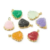 Brass Micro Pave Clear Cubic Zirconia Pendants