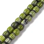 Handmade Lampwork Chevron Beads Strands