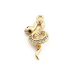 Brass Micro Pave Cubic Zirconia Pendants