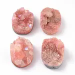 Electroplated Natural Dyed Quartz Beads