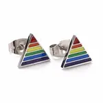 Pride Style 201 Stainless Steel Stud Earrings