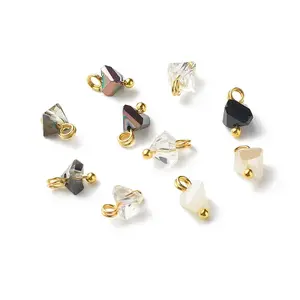 Electroplate Glass Charms