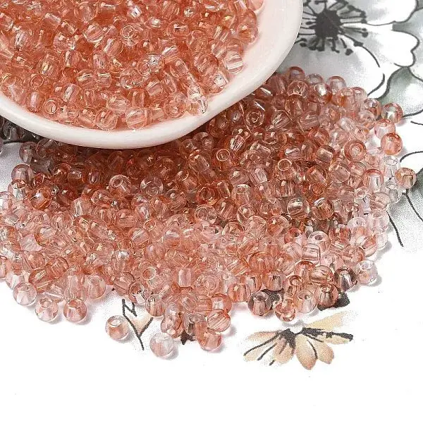 Transparent Colours Glass Round Beads