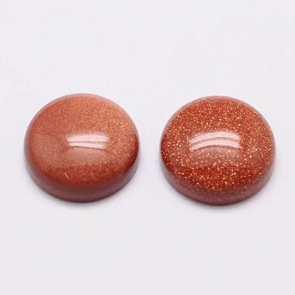 Half Round/Dome Synthetic Goldstone Cabochons