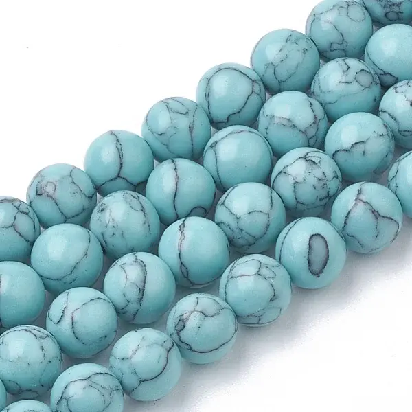 Synthetic Turquoise Beads Strands