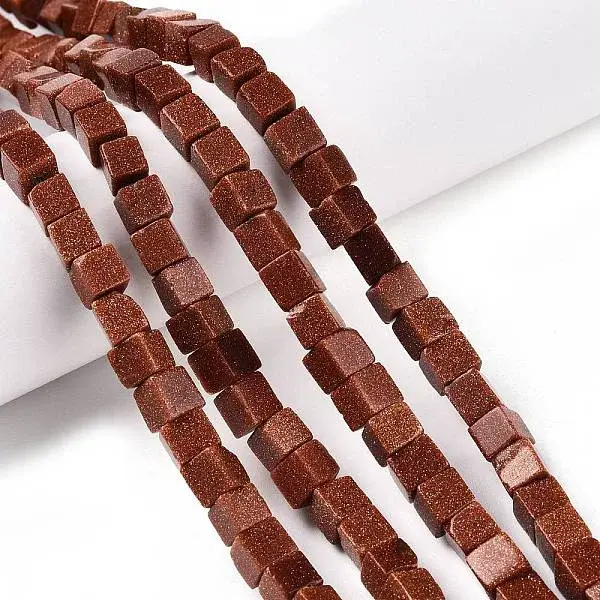 Synthetic Goldstone Beads Strands