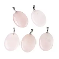 Natural Rose Quartz Pendants