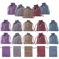 20Pcs 5 Colors Silk Pouches