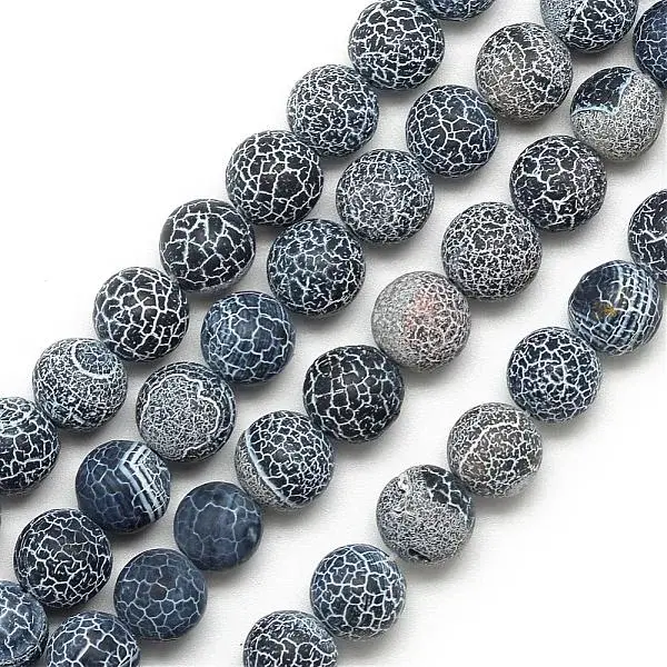Natural Weathered Agate Bead Strands