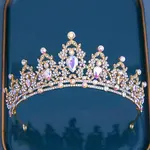 Bride Crown European Wedding Dress Headpiece Birthday Adult Gift Crystal Crown Hair Accessory