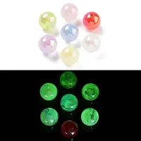 UV Plating Luminous Acrylic Beads