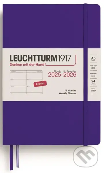 Weekly Planner 2026 Medium (A5) 18 Months Ink