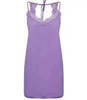 Pri Lingerie satin lace mini dress