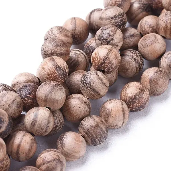 Natural Wood Beads Strands