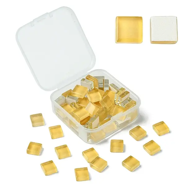 60Pcs Transparent Glass Cabochons