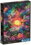 Puzzle Psychedelic Jungle Sunrise - puzzle z kategorie Ostatné