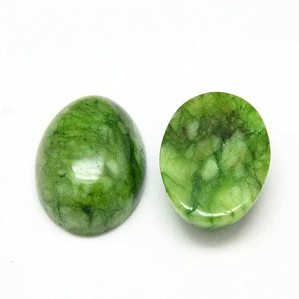 Dyed Natural White Jade Cabochons
