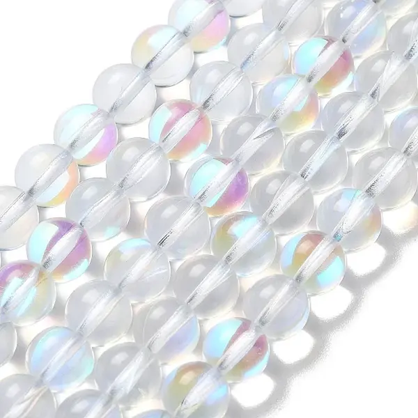 Synthetic Moonstone Beads Strands