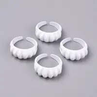 Spray Painted Alloy Cuff Rings