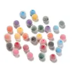 Flocky Opaque Acrylic Beads