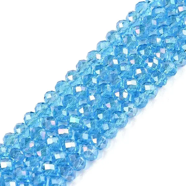 Electroplate Glass Beads Strands