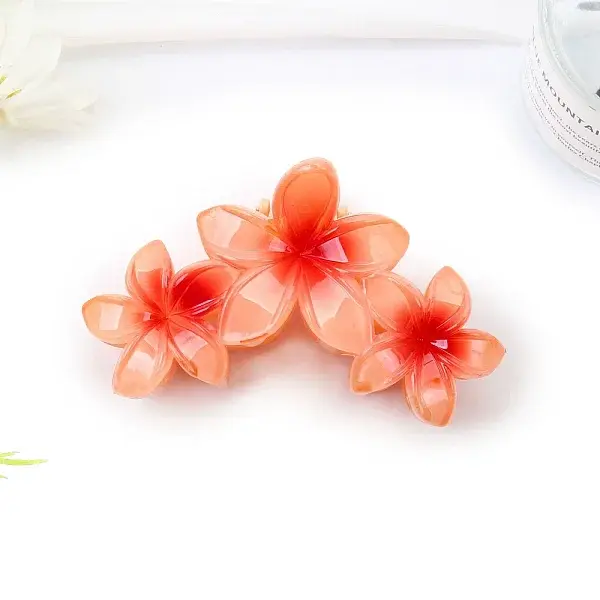 Flower Plastic Claw Hair Clips