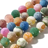 Natural Weathered Agate(Dyed & Heated) Beads Strands