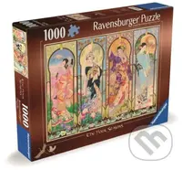 4 roční období - puzzle z kategorie Umělecké