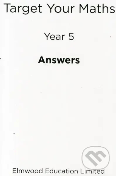 Target Your Maths Year 5 Answer Book - Stephen Pearce - kniha z kategorie Pro děti