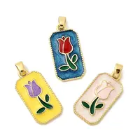 Brass Enamel Pendants