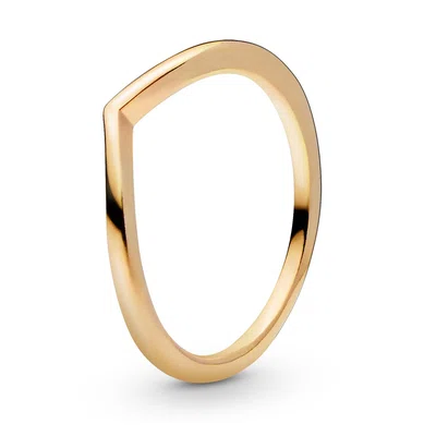 Pandora Minimalistický pozlacený prsten Shine Timeless 168742C00 58 mm