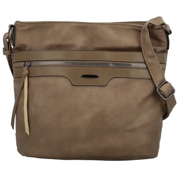 Dámská crossbody kabelka taupe - Firenze Shira