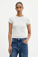 Tričko Hollister Co. dámské, šedá barva, KI339-5203