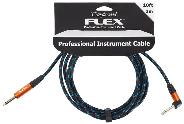 Tanglewood Flex Cable Blue/Black 3 m Angled
