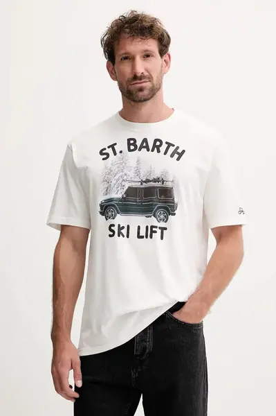 Bavlněné tričko MC2 Saint Barth