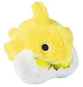 GimDog plyšový žralok se 2 míčky pro psy Žlutý