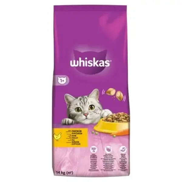 Whiskas granule s kuřetem 14 kg
