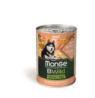 Monge BWild Grain Free Adult konzerva pro psy - losos s dýní a cuketou 400 g