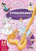 Vymaľovanky so samolepkami Princezné