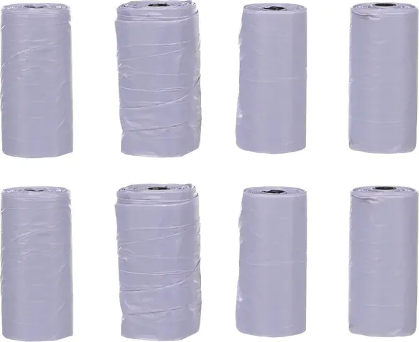 Flamingo Basic sáčky na psí exkrementy - více barev Fialový - 8 x 15 ks