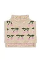 Dětský nákrčník Konges Sløjd BELOU NECKWARMER béžová barva, KS103714