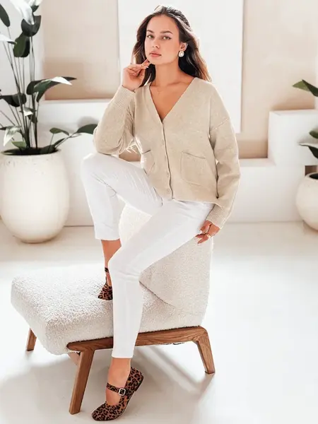 Dámský cardigan SORELIE béžový